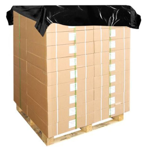 Manual Polyethylene Pallet Cover - Black, 1680mm x 1680mm x 20mu (Box Of 250)