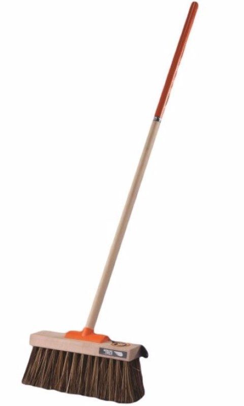 Yard Broom - Brown, 355mm x 25mm x 1350mm, Stiff Bristles