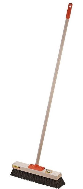 Platform Broom - Brown, 460mm x 28mm x 1350mm, Stiff Bristles