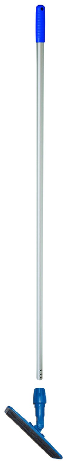 Thick Scouring Pad Broom Tool - Blue, 100mm x 210mm x 1400mm