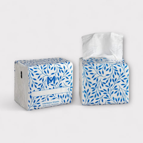 Interleave Tissue Rectangular 2 Ply 250 Sheets Interleave Toilet Tissue x 36 packs – Local Consumables