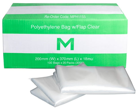 Newspaper Bags(FP Polyethylene Bag w/Flap - Clear)