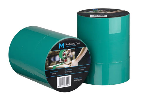 Premium Acrylic Packaging Tape -Green, 48mm x 100m x 55mu (Box Of 36)