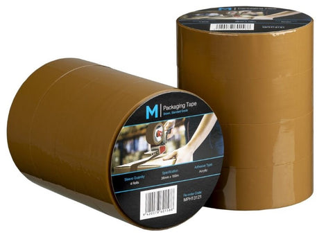 Regular Acrylic Packaging Tape - Brown, 36mm x 100m x 45mu (Box Of 48)