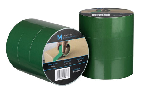 Premium Cloth Tape - Green, 48mm x 30m x 250mu (Box Of 36)