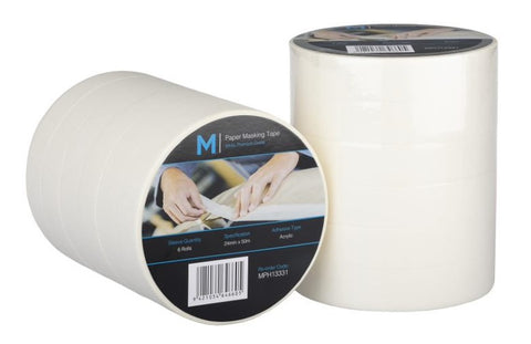 General Purpose Masking Tape - Cream, 24mm x 50m x 130mu (Box Of 72)