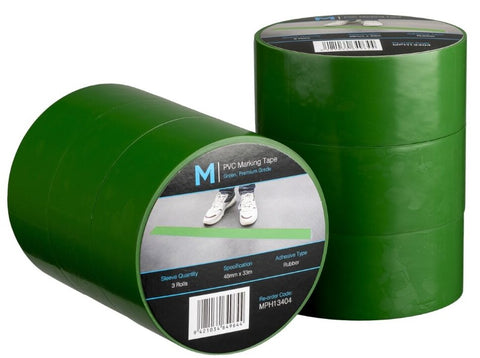 PVC Floor Marking Tape - Green, 48mm x 33m x 150mu (Box Of 36)