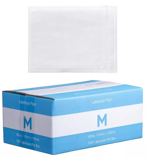 Labelope - 115 x 150mm Plain , Clear x 1000's pack – Local Consumables