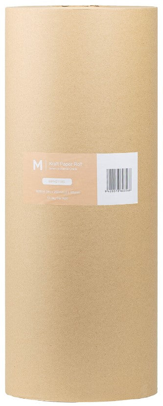 Kraft Paper Roll - Brown, 450mm x 250m, 80gsm(9kg Roll)