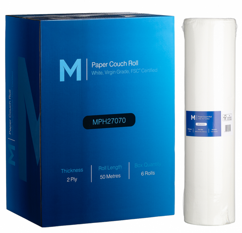 Paper Couch Rolls 490mm x 50m Carton 6