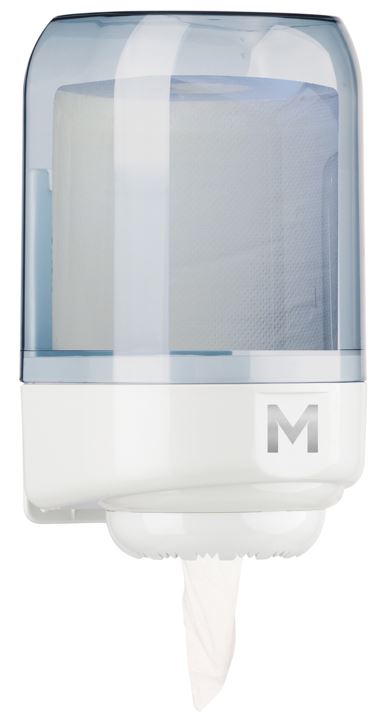 Mini Centre Feed Dispenser - Transparent, 1 Roll Capacity