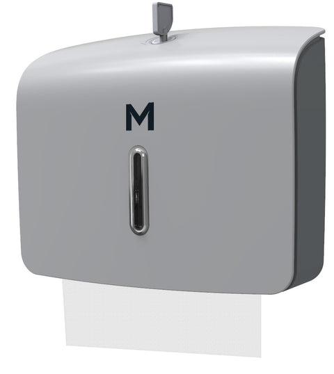 Mini Slimfold Towel Dispenser - Silver, 300 Sheet Capacity