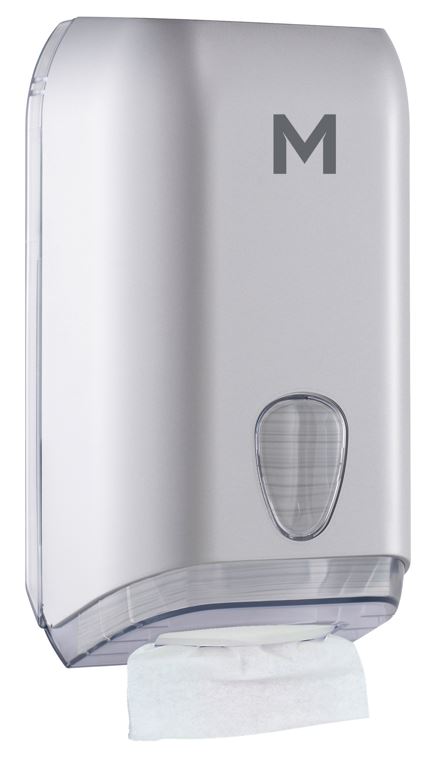 Interleave Toilet Tissue Dispenser - Silver, 700 Sheet Capacity