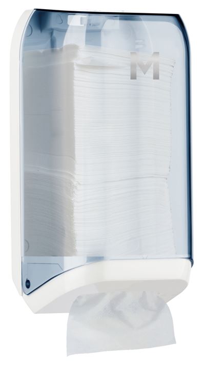 Interleave Toilet Tissue Dispenser - Transparent, 700 Sheet Capacity