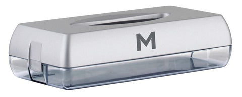 Flat Tissue Dispenser - Silver, 100 Sheet Capacity  *Wall Mountable