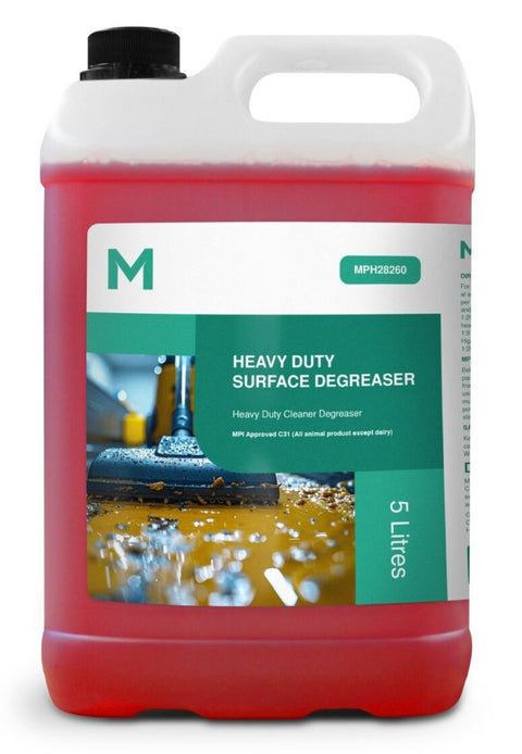 2 X Heavy Duty Surface Degreaser - Red, 5L Refill Bottle