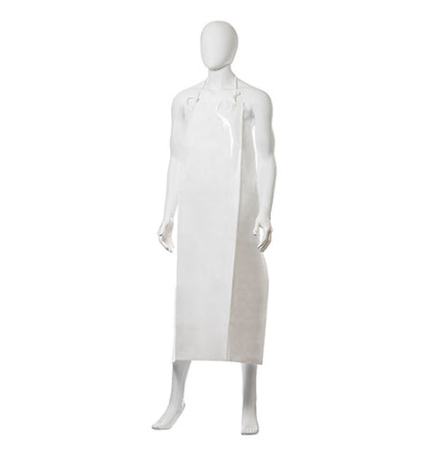 Reusable TPU Apron with Hooks, 900mm x 1200mm x 300mu x 30 pieces - White