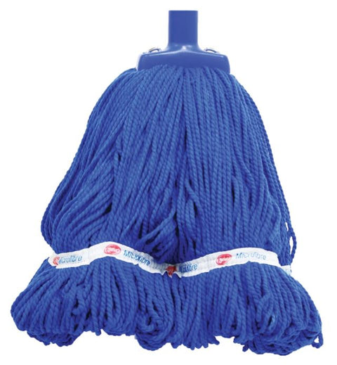 Looped Microfibre Mop Head - Blue, 25mm x 350g , 330mm
