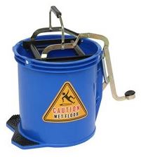 Metal Wringer Bucket - Blue, 16L Capacity