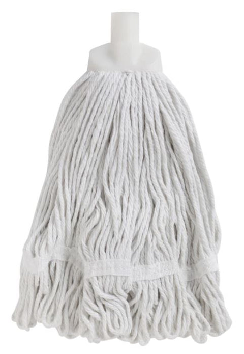 Looped Cotton Mop Head - White, 25mm x 350g, 300mm