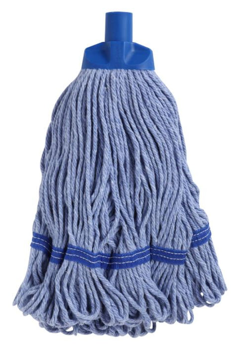 Looped Cotton Mop Head - Blue, 25mm x 350g, 300mm