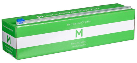 Premium Cling Film Dispenser - Clear, 330mm x 300m x 9mu (Box Of 6 Dispensers)