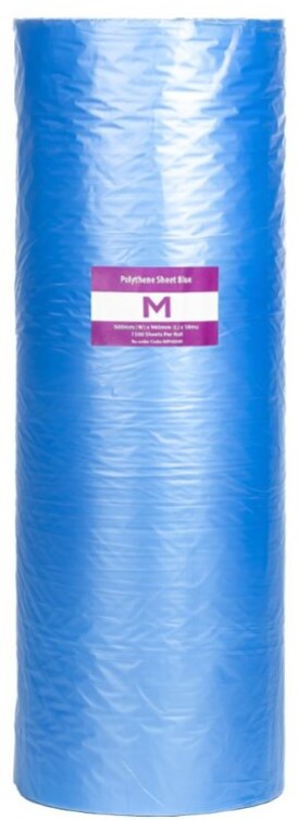 POR Polyethylene Sheet - Blue, 400mm x 700mm x 18mu (Roll Of 2500)