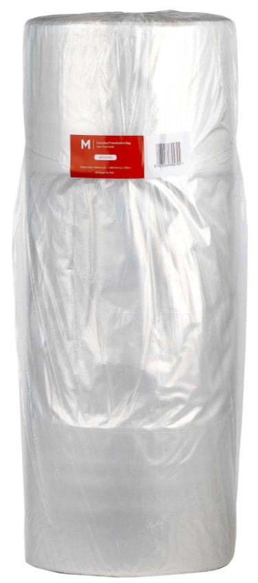 POR Gusseted Polyethylene Bag - Clear, 650mm x 350mm x 1200mm x 35mu (Roll Of 250)