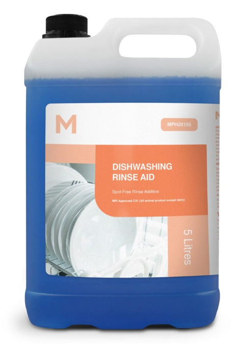 Dishwashing Rinse Aid - Blue, 5L Refill Bottle