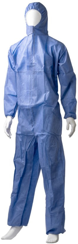 SMS Coverall Type 5/6 - Blue, 4XL, 50gsm (Box Of 12) *Breathable Coverall