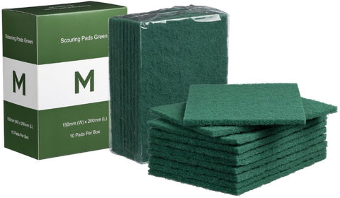 Regular Scouring Pads - Green, 150mm x 200mm x 8mm (Box Of 80)