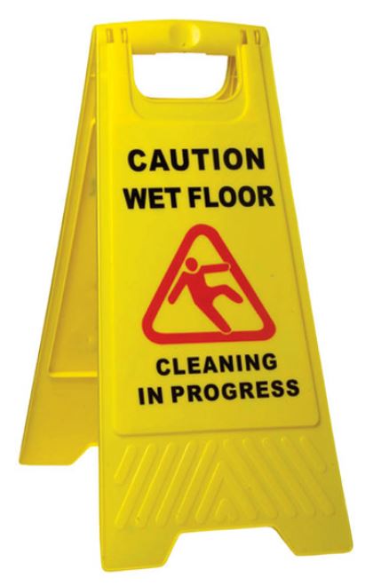 Safety Sign Cleaning In Progress - Yellow, 290mm x 660mm