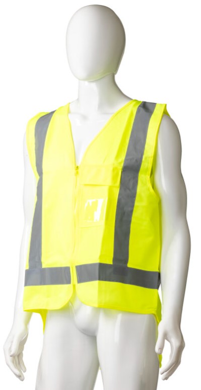 High Visibility Day/Night Safety Vest - Yellow, 4XL, 120g Polyester Fabric (Box Of 24)