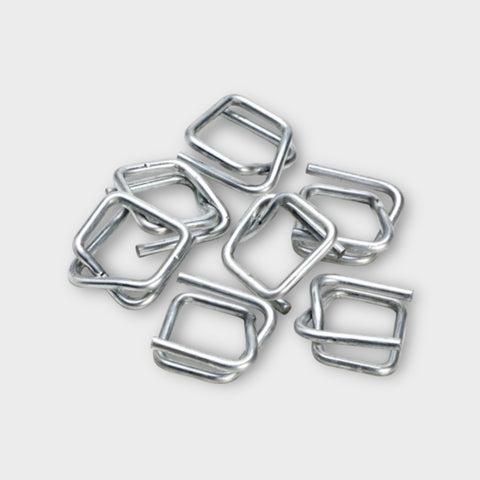 Wire Buckles Light Duty - Silver, 12mm, 2.5 Gauge (Box Of 2000)