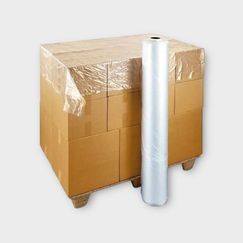 Manual Polyethylene Pallet Cover - Clear, 1680mm x 1680mm x 20mu (Box Of 250)