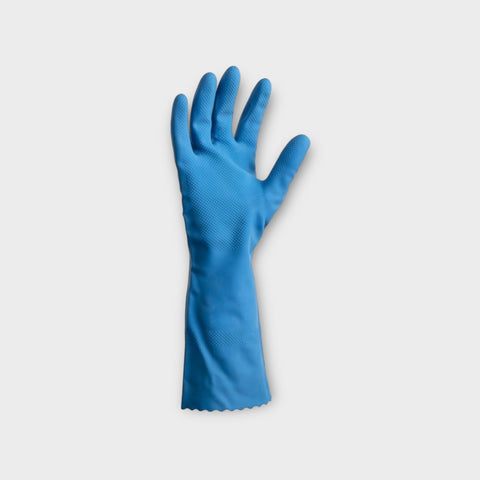 Silverlined Latex Gloves Powder Free - Blue, 2XL, 300mm Cuff, 70.0g (Box Of 192)